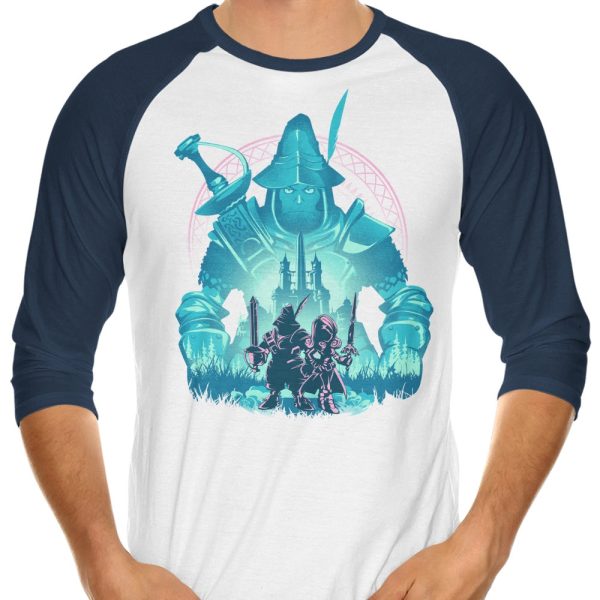 Captain of the Knights - 3 4 Sleeve Raglan T-Shirt For Sale - Image 3