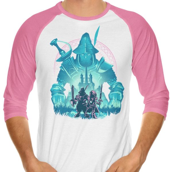 Captain of the Knights - 3 4 Sleeve Raglan T-Shirt For Sale - Image 4