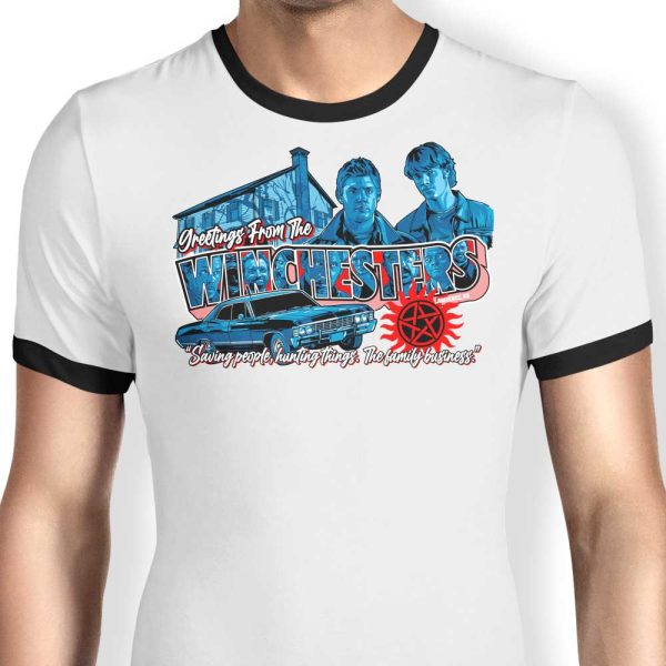Greetings from Lawrence - Ringer T-Shirt Online now