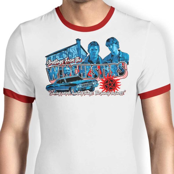 Greetings from Lawrence - Ringer T-Shirt Online now - Image 3