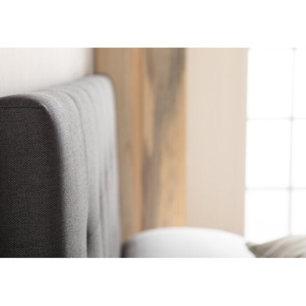 Cy Upholstered Panel Headboard  Charcoal XL Twin  MR17 Fashion - Image 3