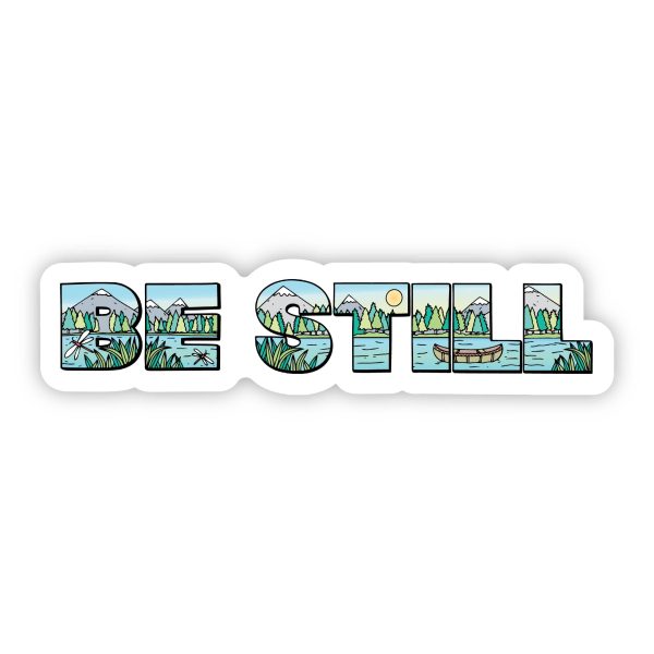 Be Still Nature Sticker - Lettering Online Hot Sale