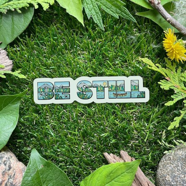 Be Still Nature Sticker - Lettering Online Hot Sale - Image 2