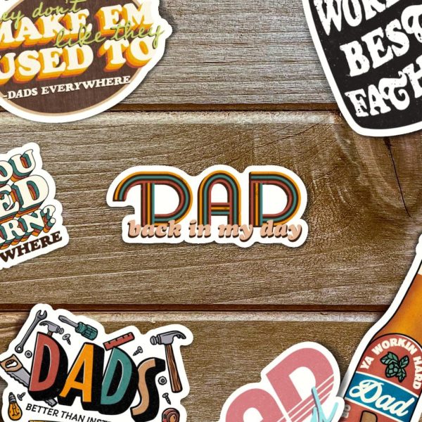 Dad Back in My Day Sticker Sale - Image 2
