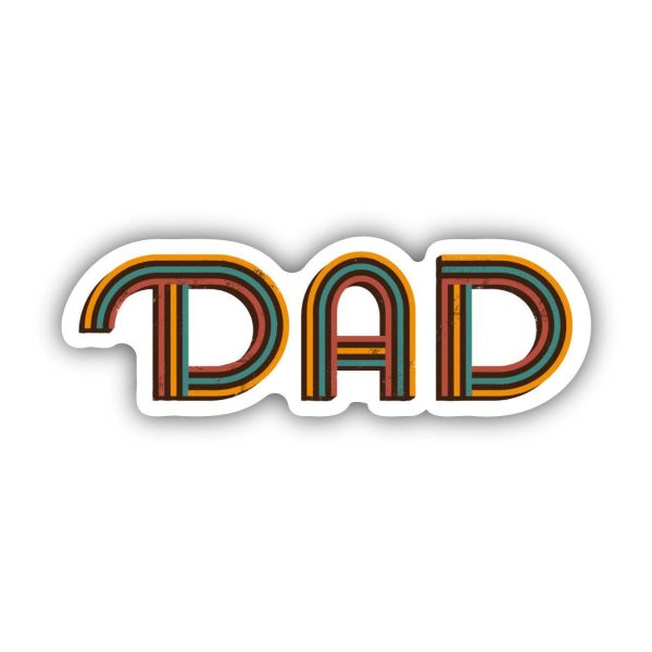 Dad Lettering Sticker Online